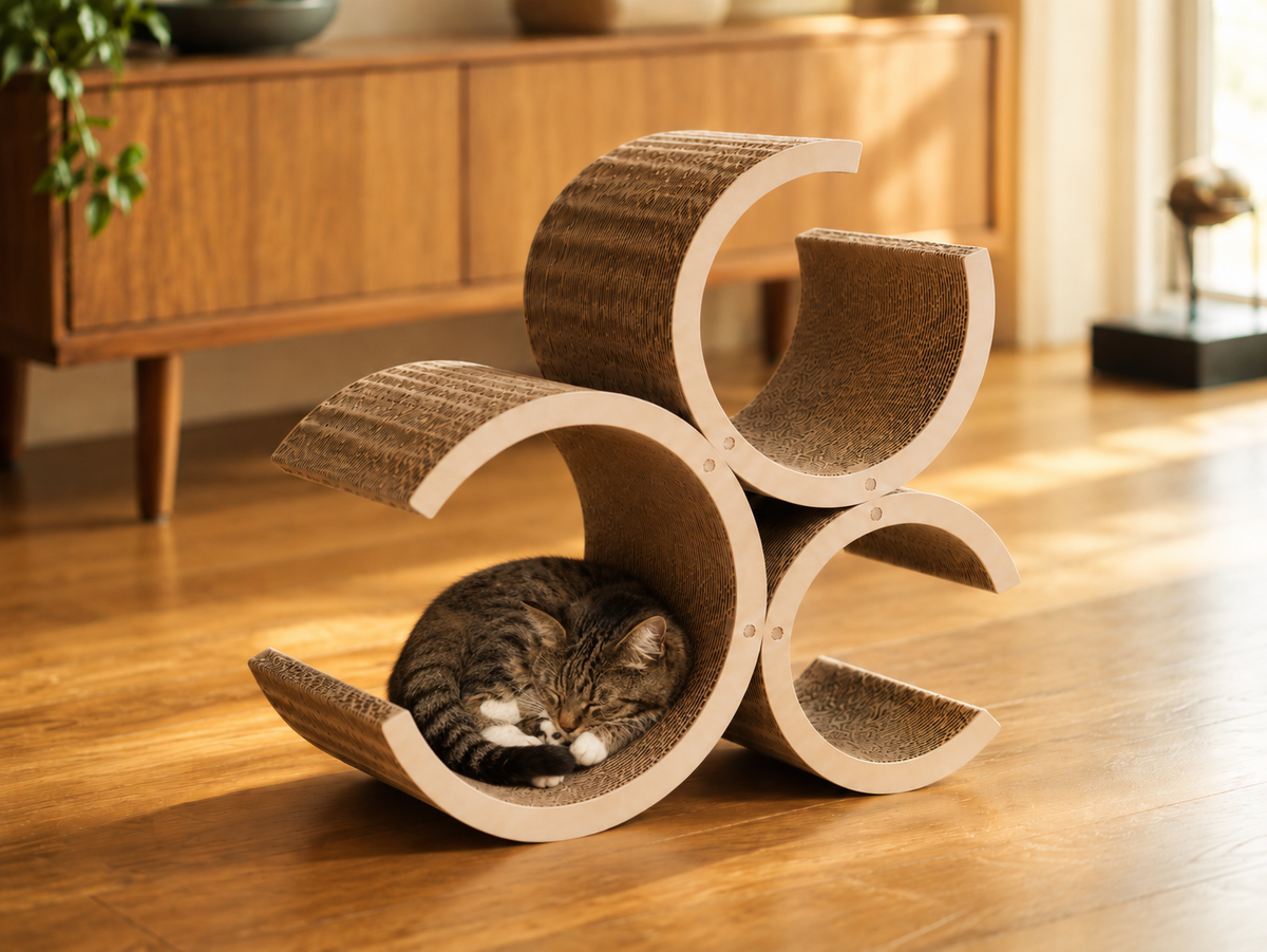 Cat Tube｜ベッドにもトンネルにもなる多機能爪とぎ – furnya(ファーニャ)